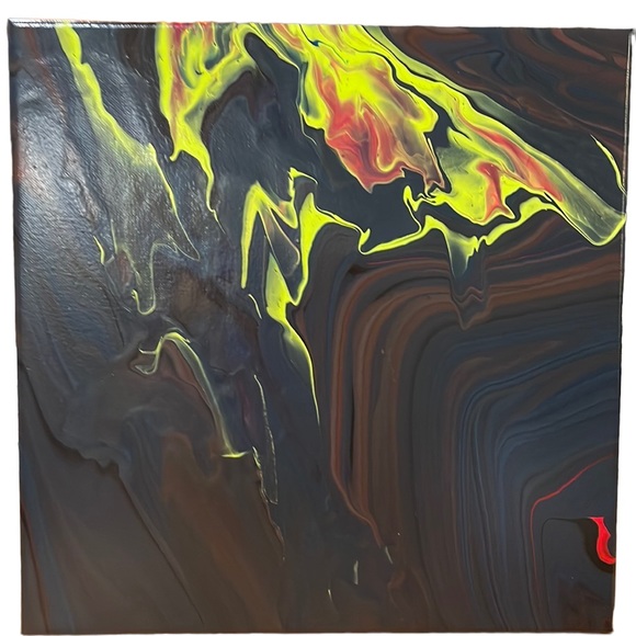 🛍️ NEW Fluid Art on Canvas - Picture 1 of 5